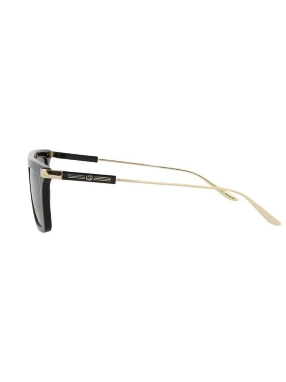 New Gucci Mens Square/Rectangle Black Gold Grey Fashion Designer Sunglasses